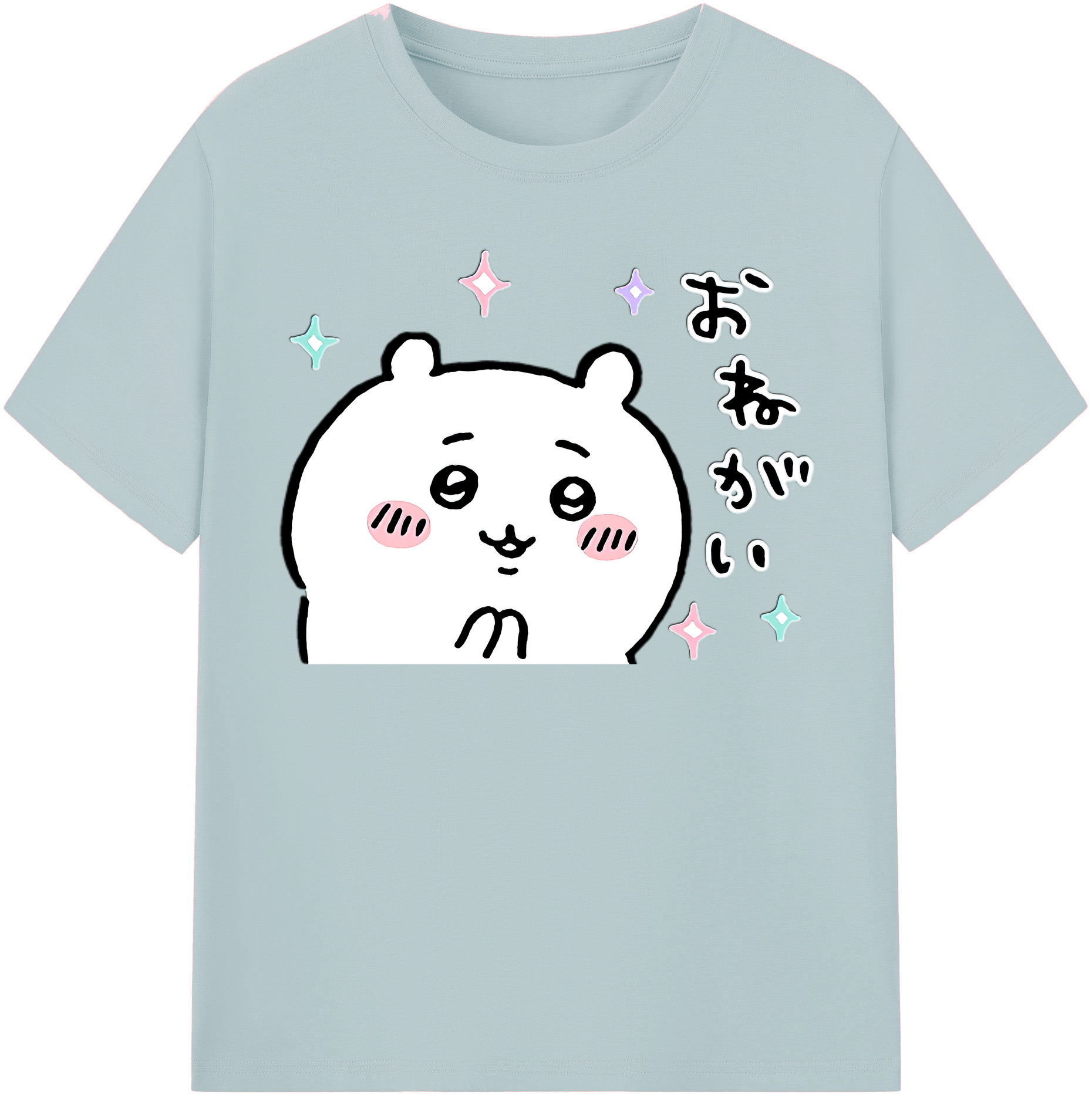 （画像用） ちいかわ ちいかわ Chii-kawa chiikawa 綿100％半袖Tシャツ（フロントプリント）